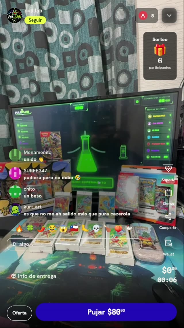 Participación en Experimento Pokémon TCG