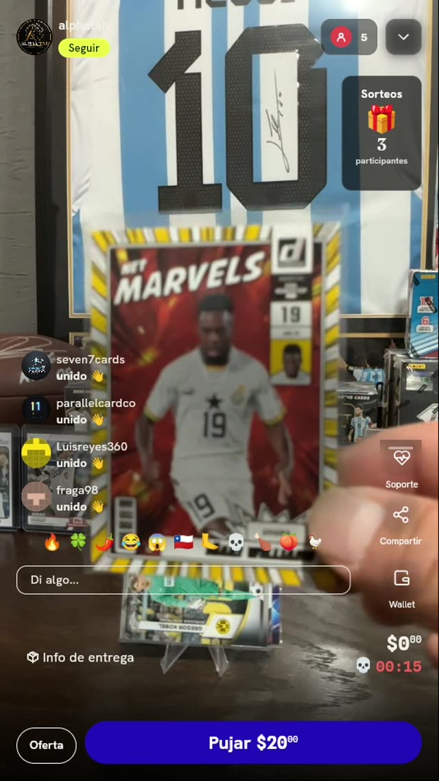 Lote de Tarjetas Panini Donruss Soccer