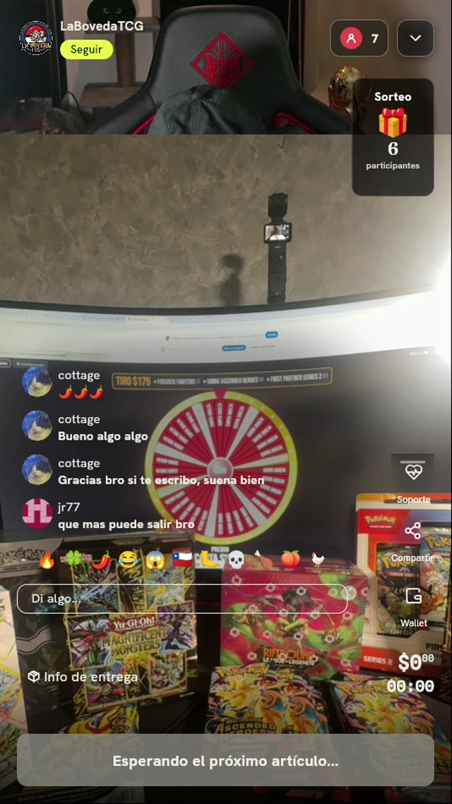 Tiro de ruleta TCG