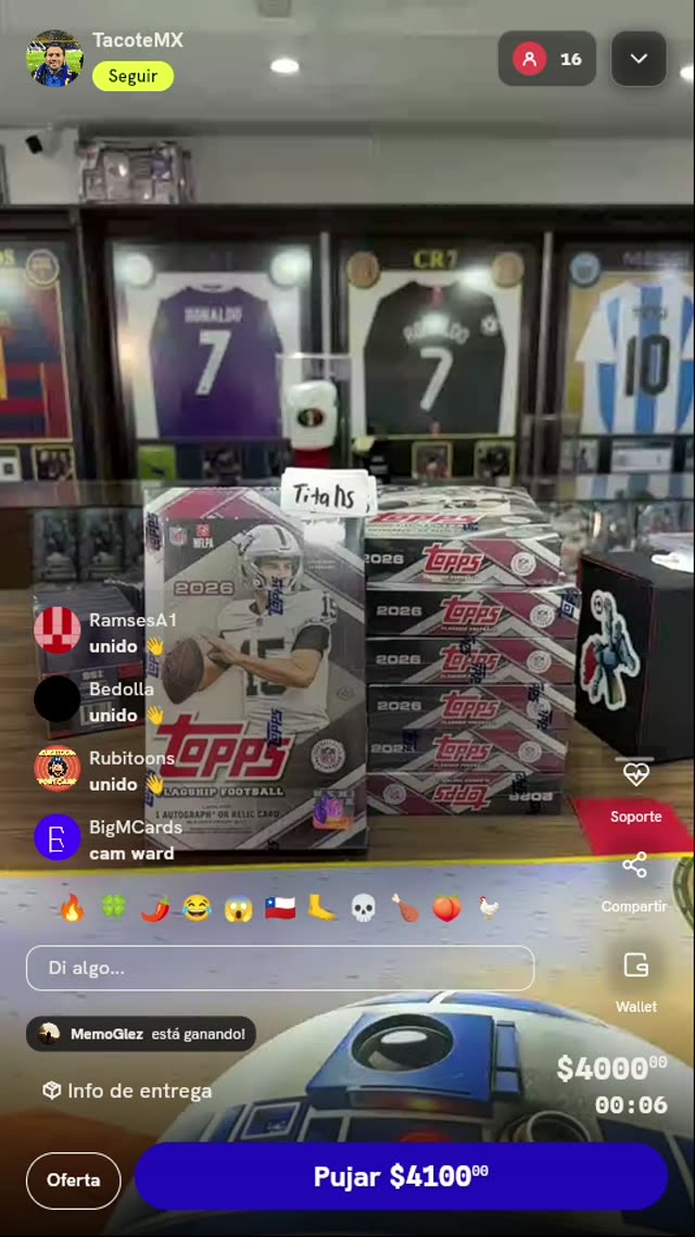 Spot Titans 2026 Topps Flagship Football