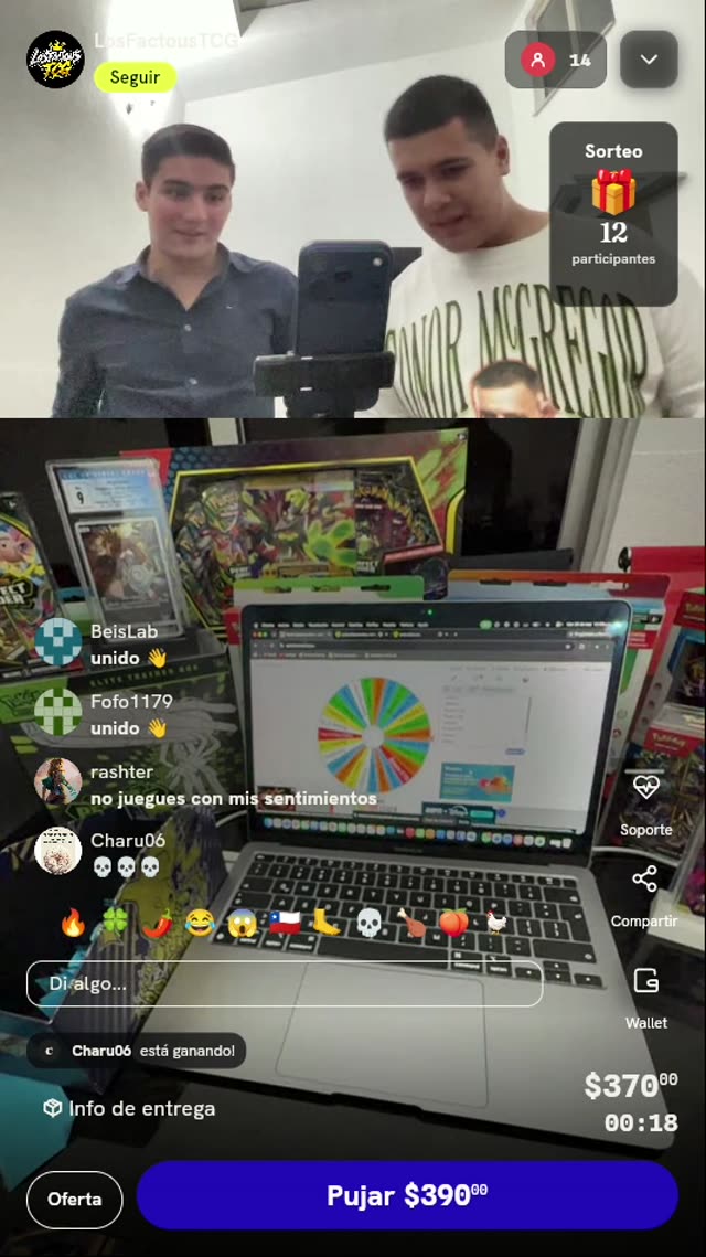Lugares para ruleta Pokémon TCG