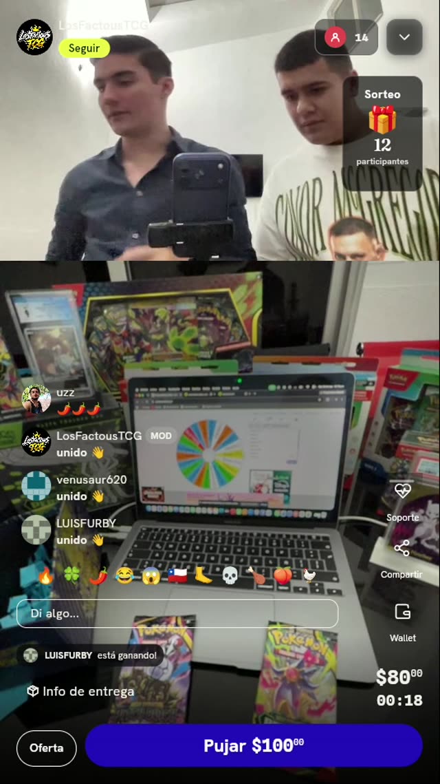 Tirada de ruleta Pokémon TCG