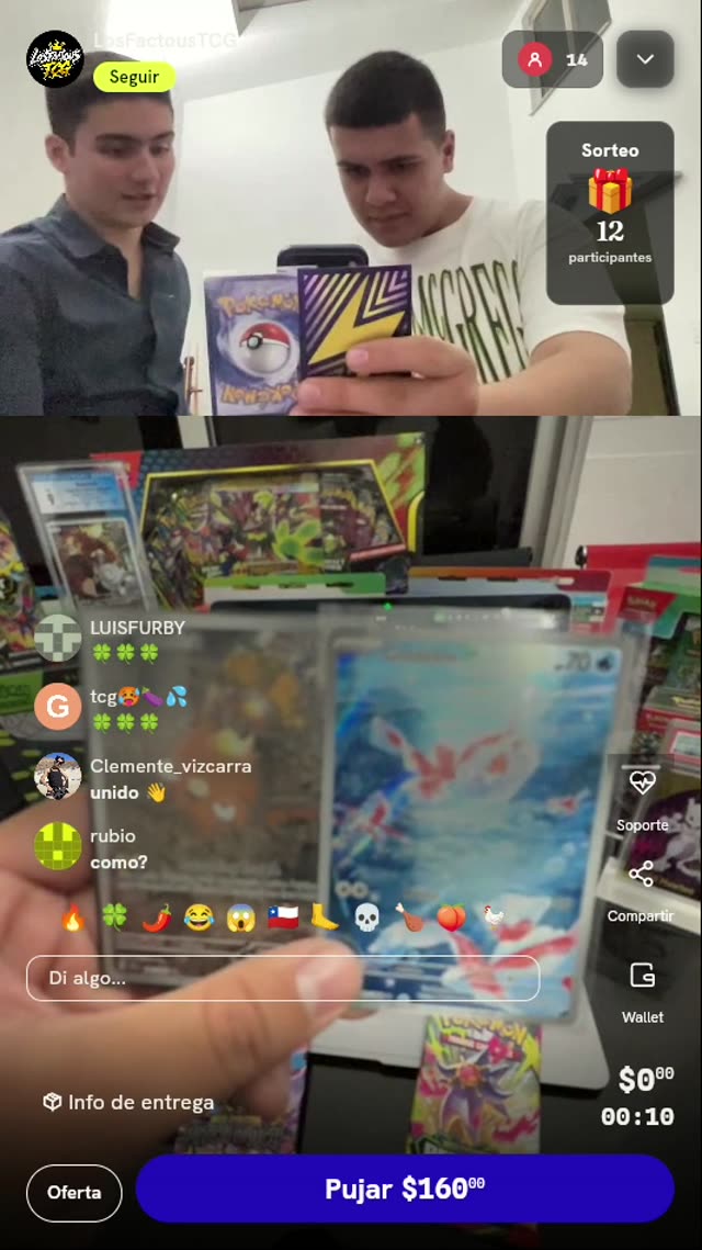 Boletos para sorteo Pokémon TCG