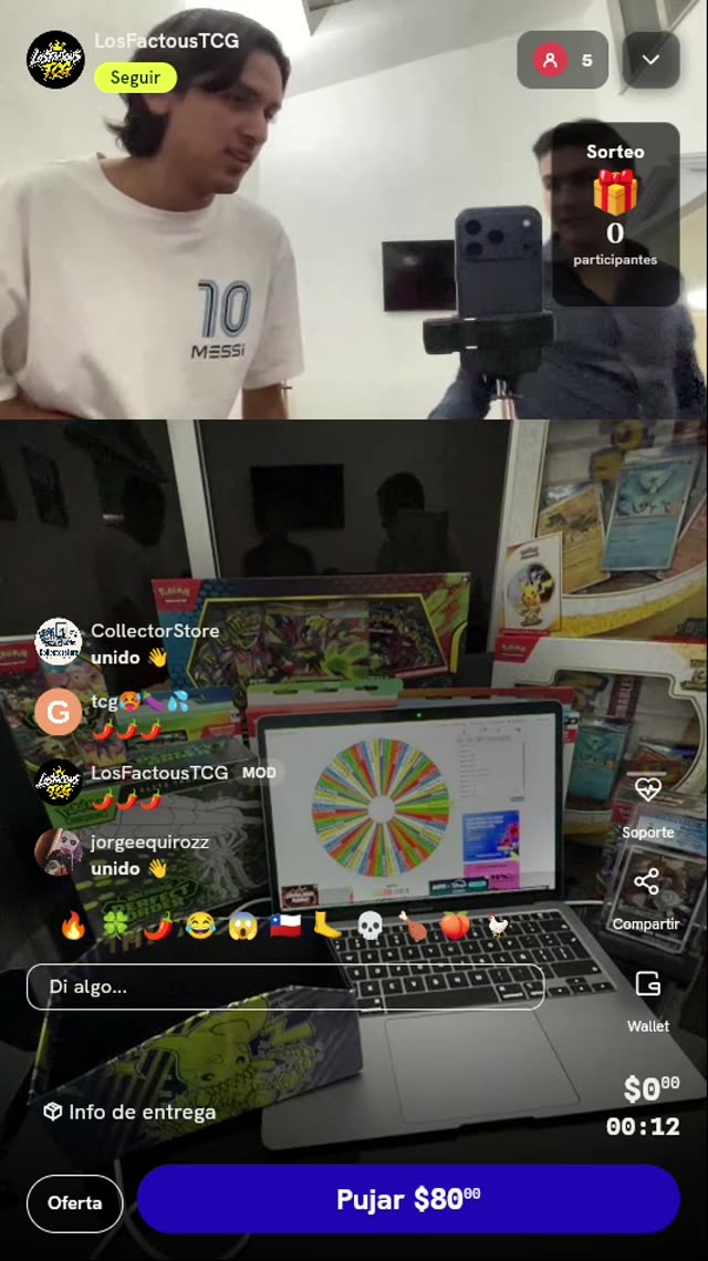 Lugar en ruleta Pokémon TCG