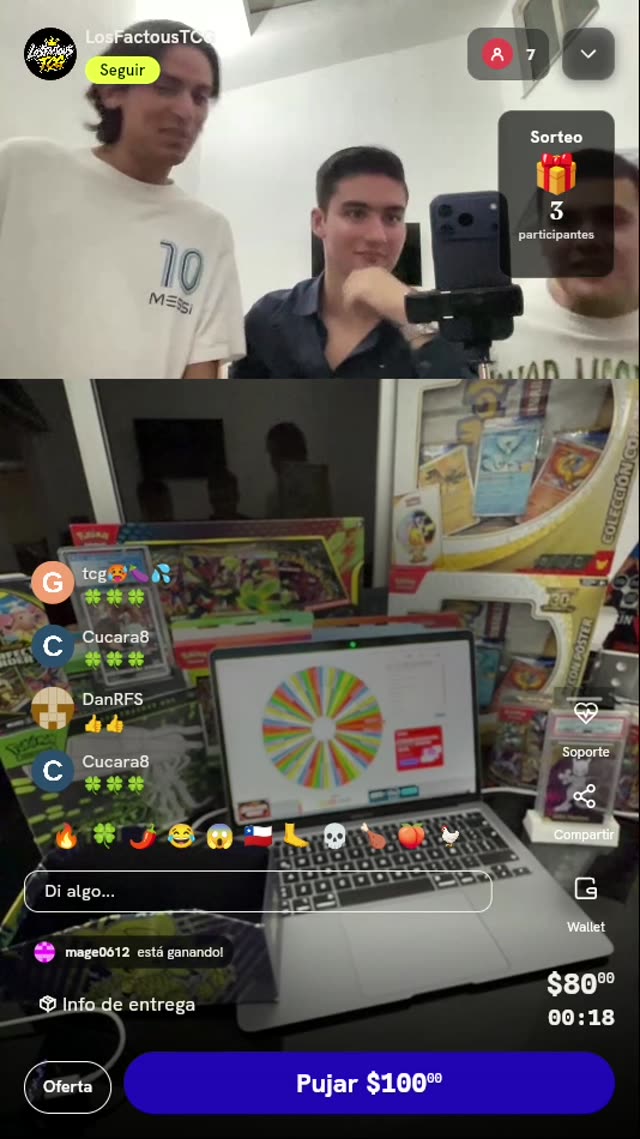 Giro en ruleta de Pokémon TCG