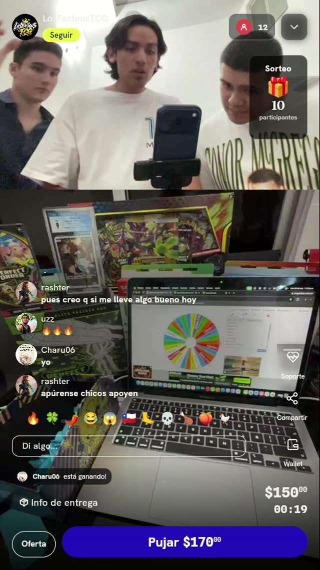 Dos Tiradas en Ruleta Pokémon TCG