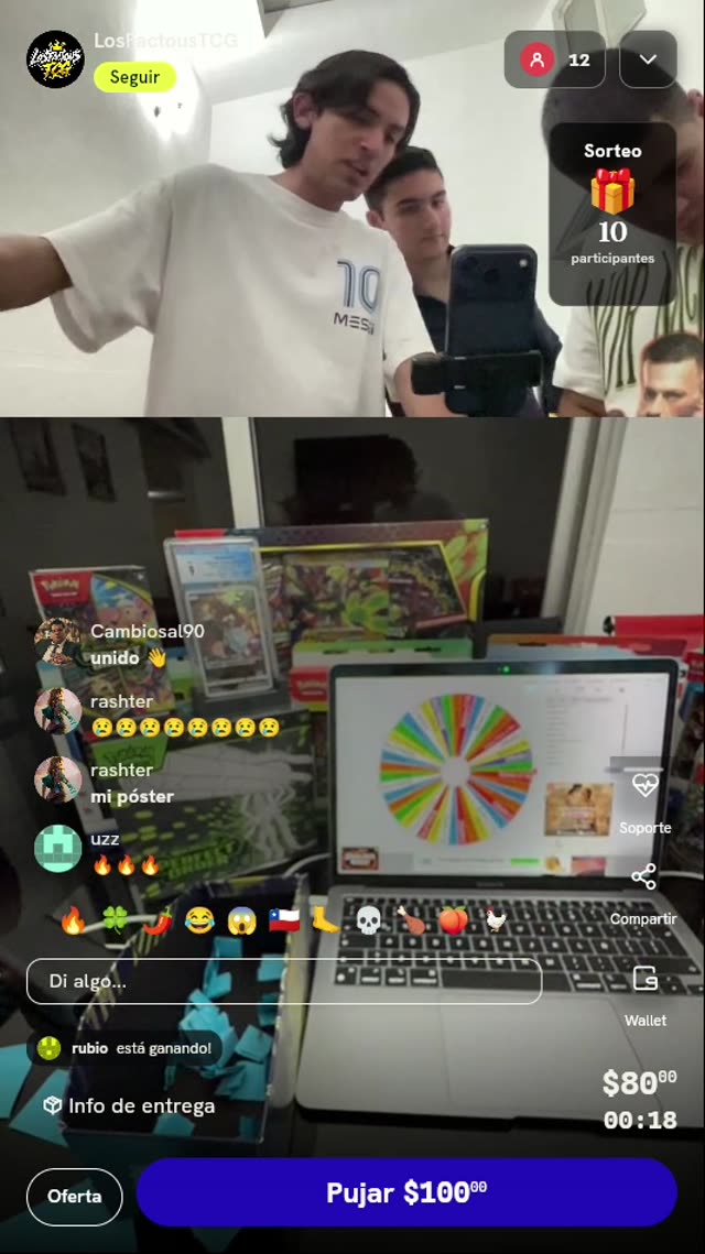 Tiro de ruleta Pokémon TCG