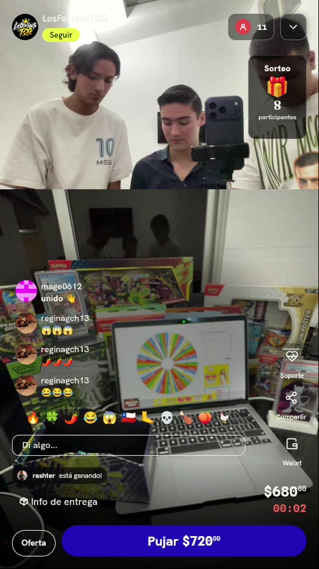 Tiro de ruleta Pokémon TCG
