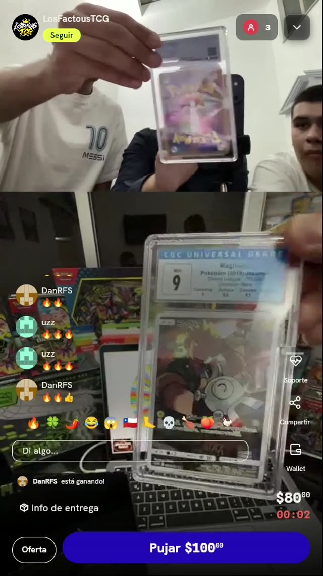 Carta Pokémon Magnemite CHR CGC 9