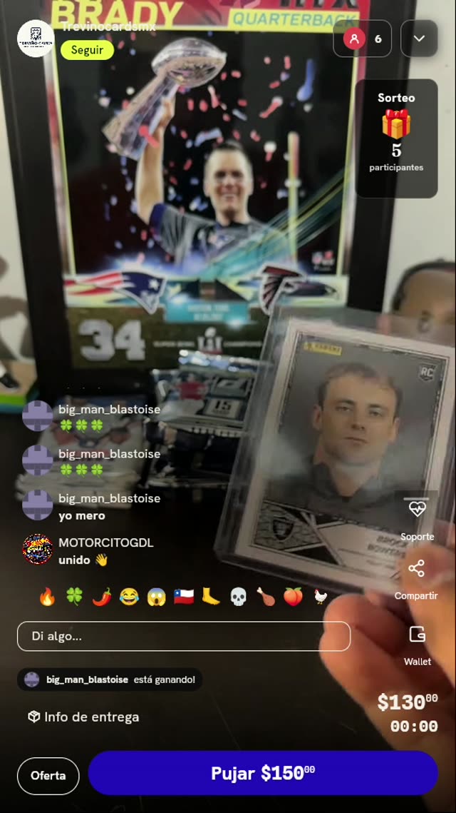 Carta Rookie Brock Bowers Panini