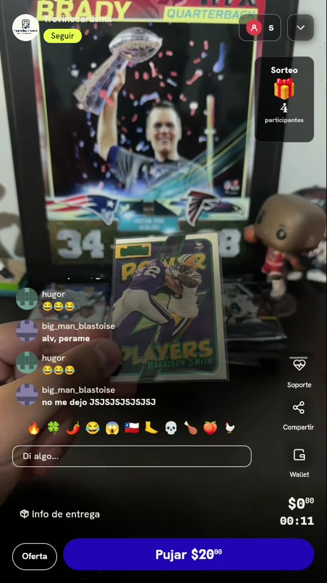 Carta Harrison Smith Panini Contenders