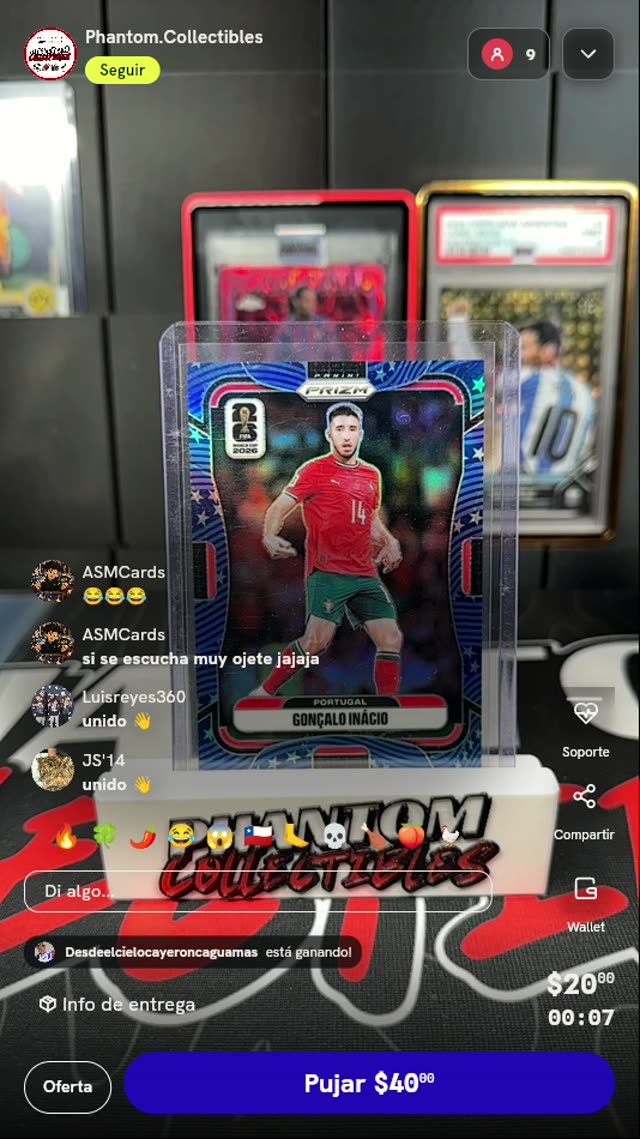 Carta Panini Prizm Gonçalo Inácio /94