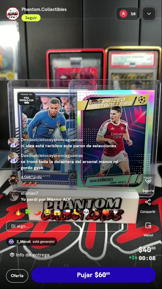 Lote de Tarjetas Mbappé y Gyökeres