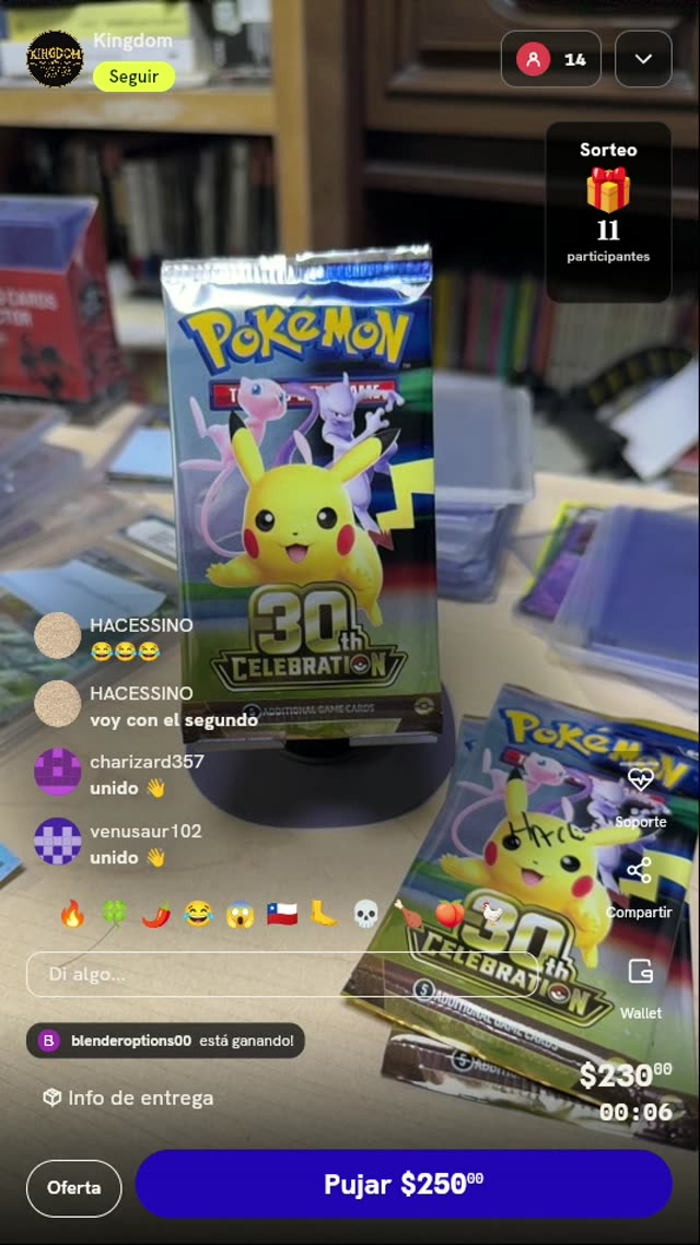 Sobre Pokémon 30th Celebration TCG