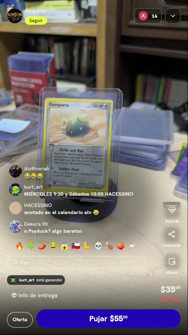 Carta Pokémon Dunsparce EX Sandstorm