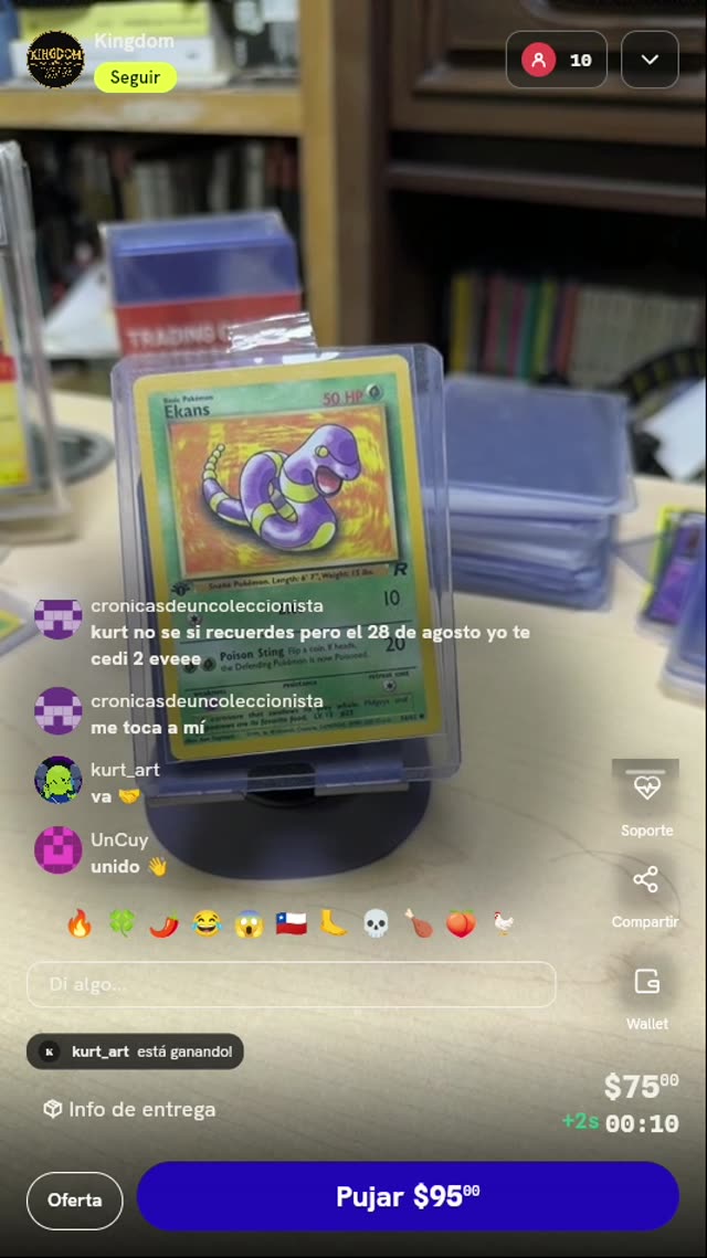 Carta Ekans #56/82 Team Rocket