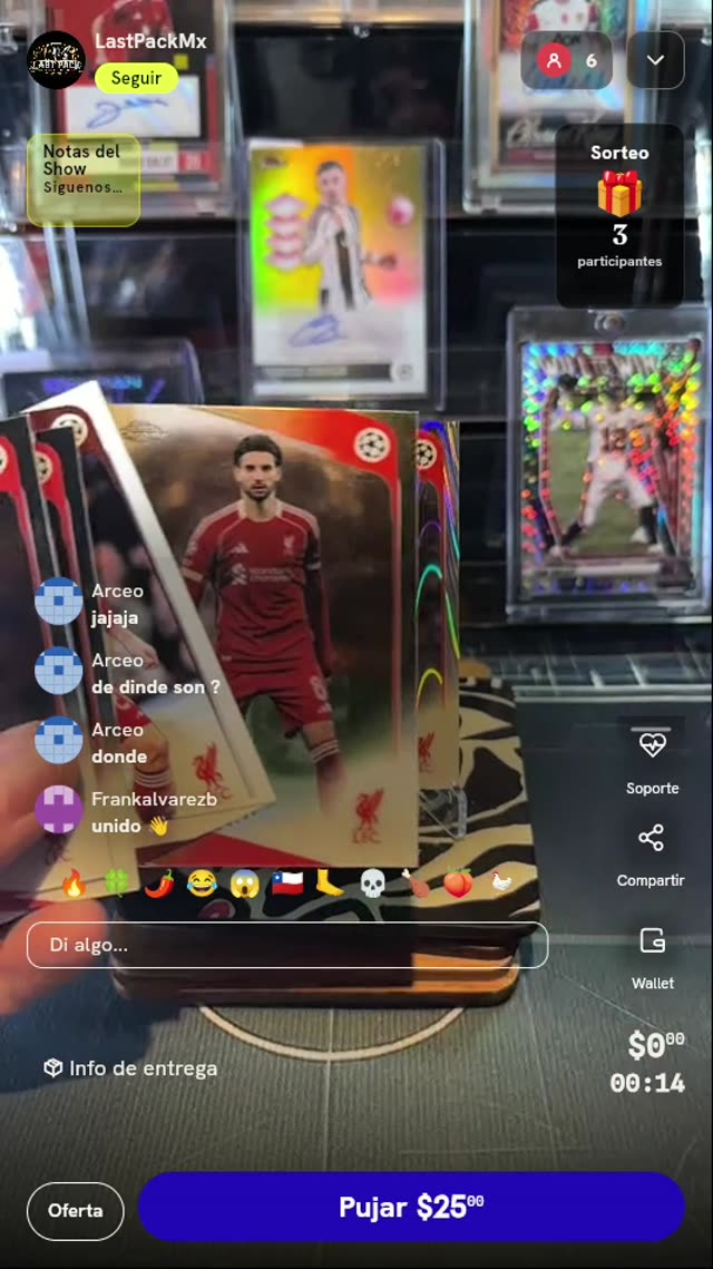 Cartas Topps Chrome Liverpool FC