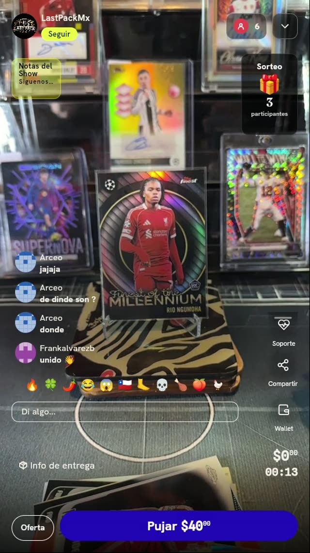 Carta Rio Ngumoha Topps Finest RC