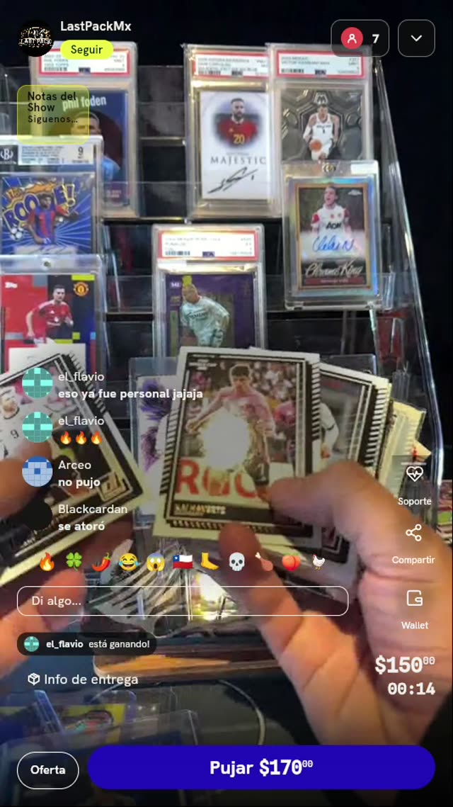 Lote de cartas de fútbol Topps