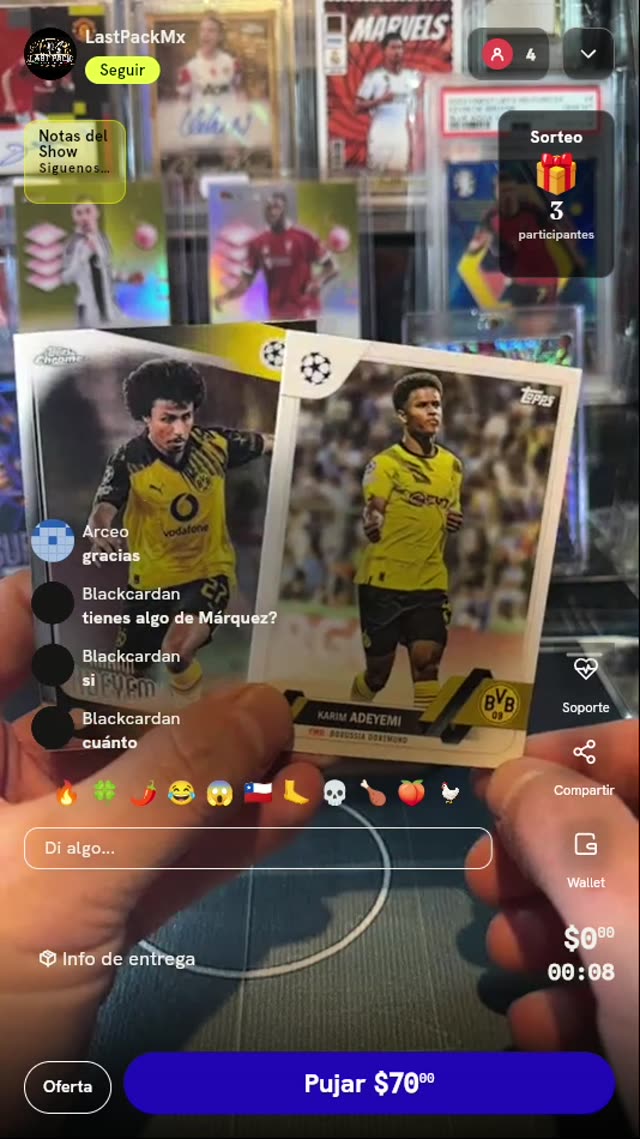 Lote de 2 Cartas Karim Adeyemi Topps