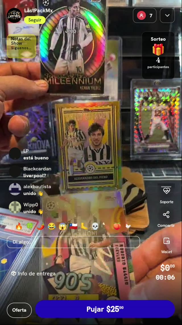 Lote 3 Cartas Juventus Topps Finest