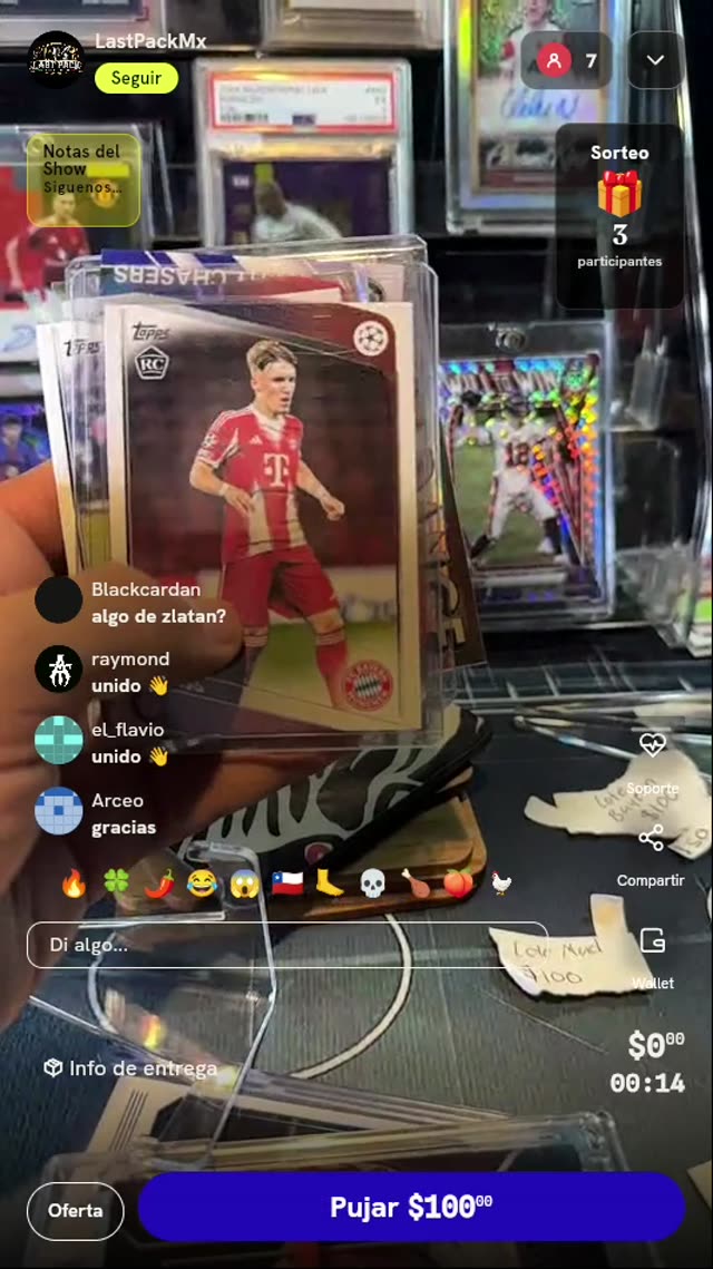 Lote de Tarjetas Topps de Fútbol