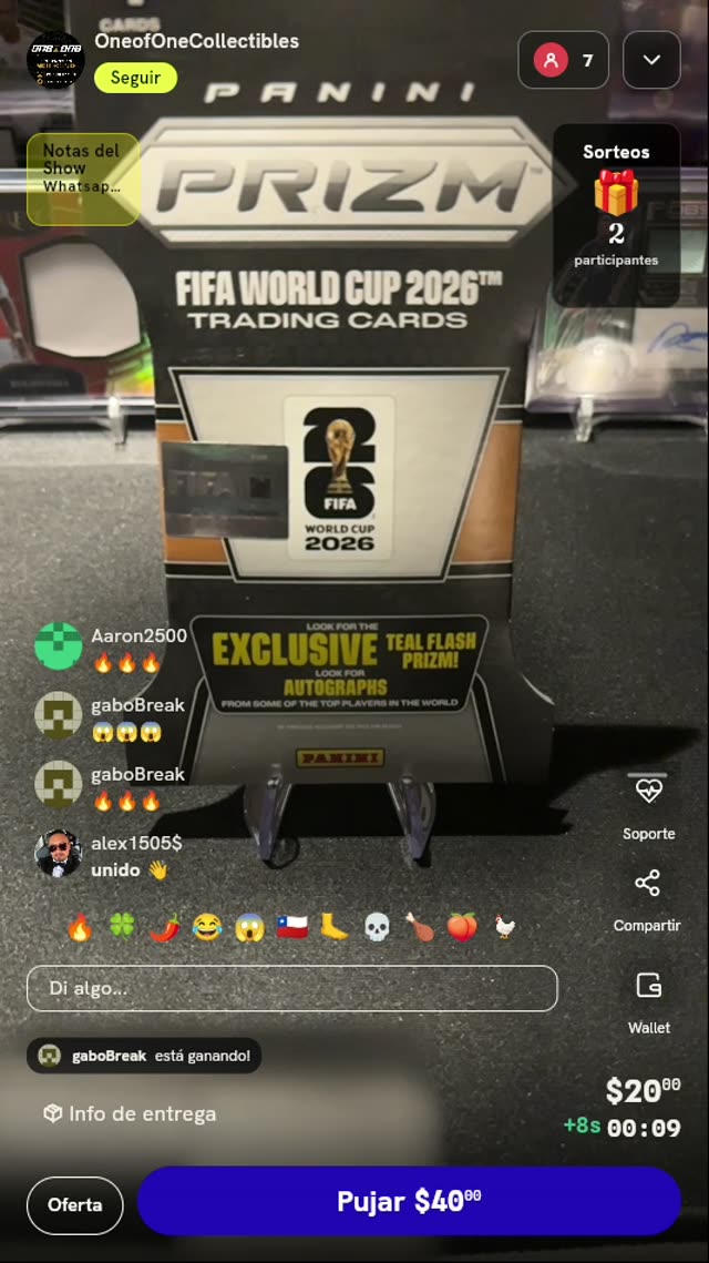 Paquete Panini Prizm FIFA 2026