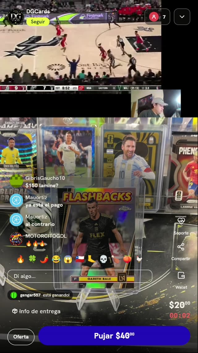Carta Topps Chrome Gareth Bale Flashbacks