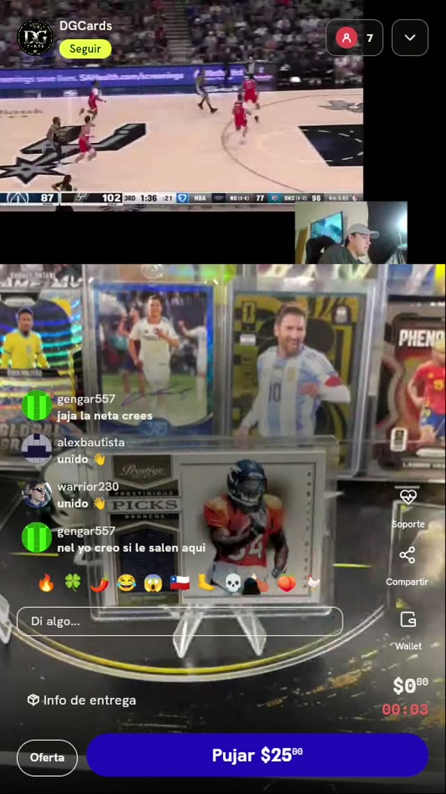 Carta Panini Prestige Ronnie Hillman