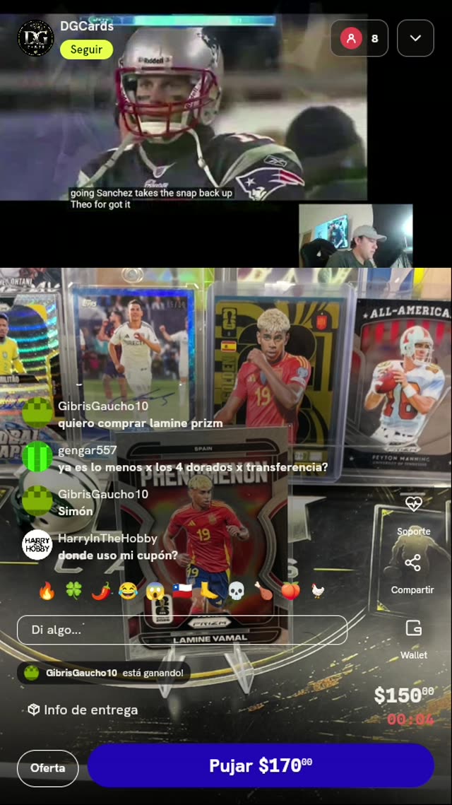 Carta Panini Prizm Lamine Yamal