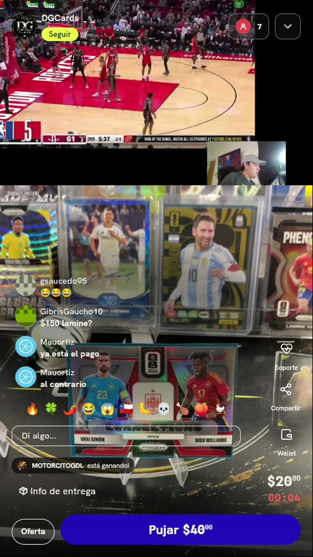 Carta Panini Prizm Connections España