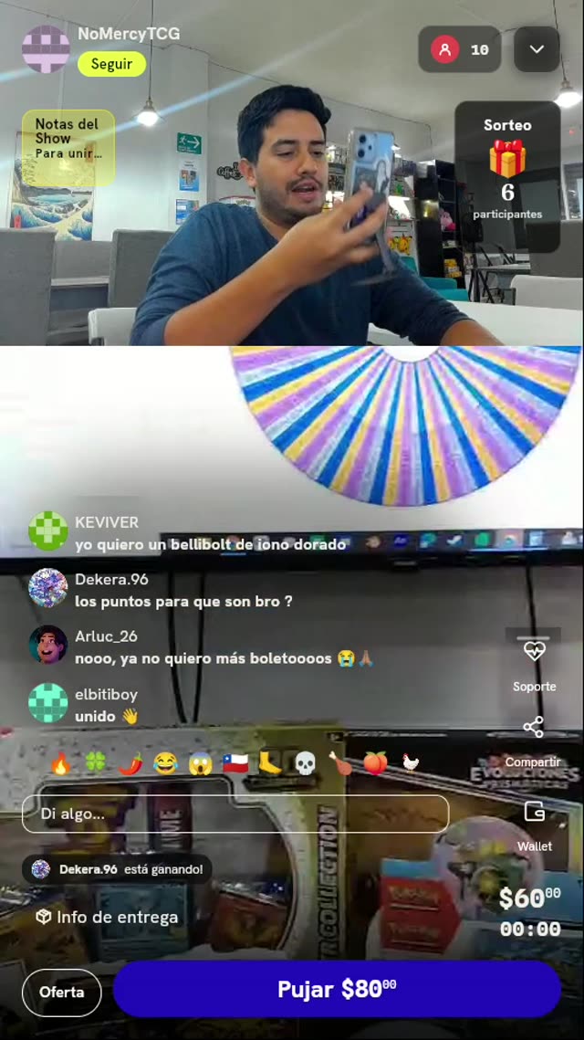 Giro en Ruleta de Premios Pokémon