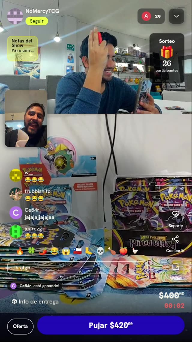 Sobres de Pokémon TCG Mega Evolution