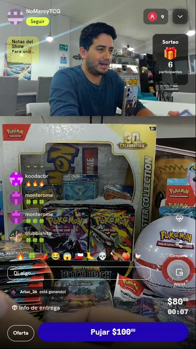 Boleto para sorteo Pokémon TCG