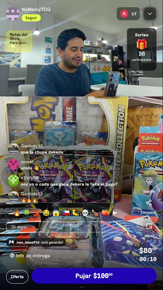 Sobres de cartas Pokémon TCG