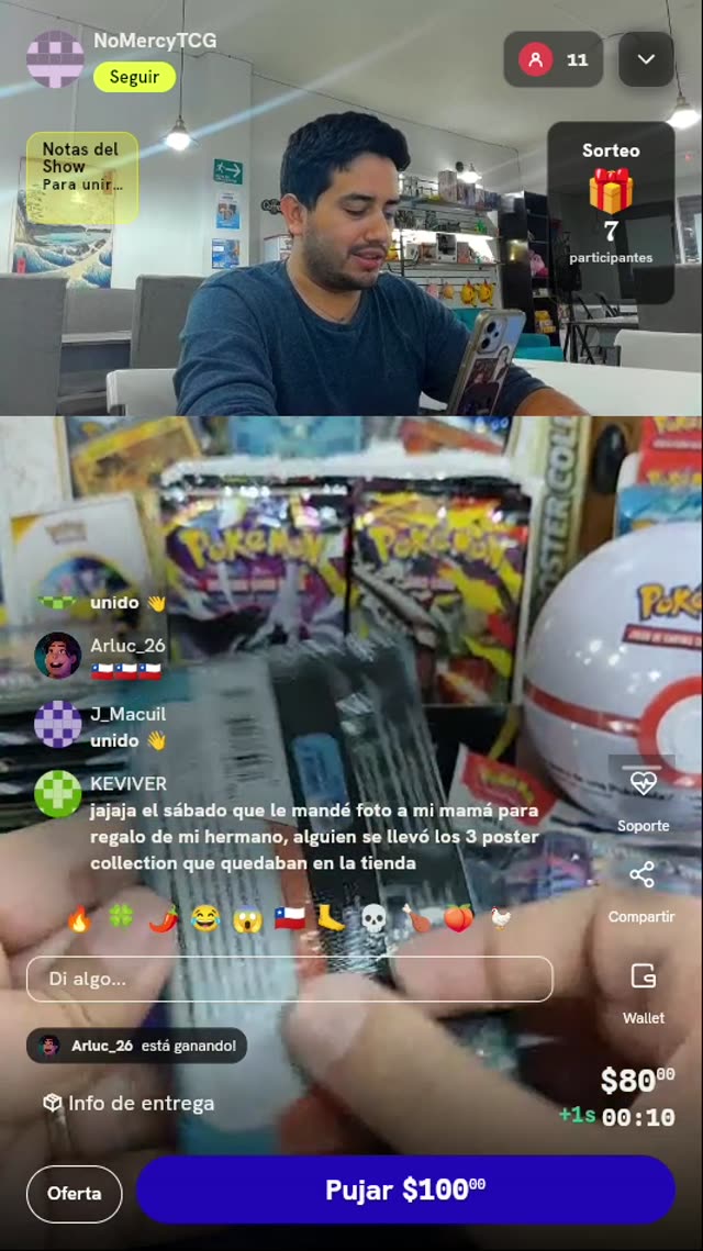 Sobre de cartas Pokémon TCG
