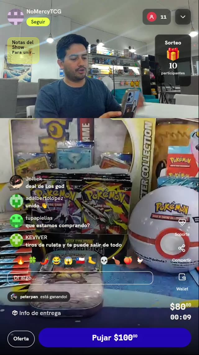 Tiro de ruleta Pokémon TCG