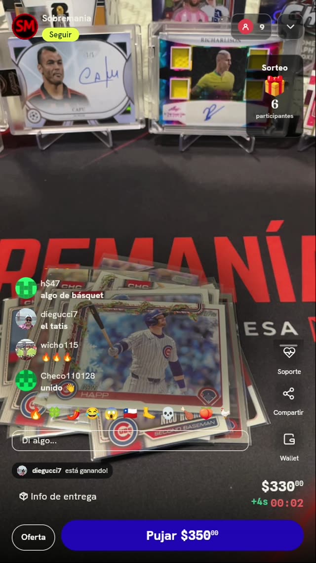 Lote de tarjetas Topps Chicago Cubs
