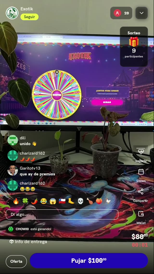 Giro de Ruleta de Plantas Exóticas