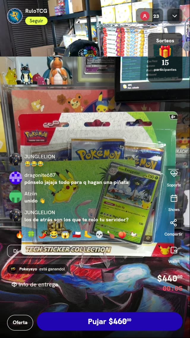 Pokémon Tech Sticker Collection Exeggutor