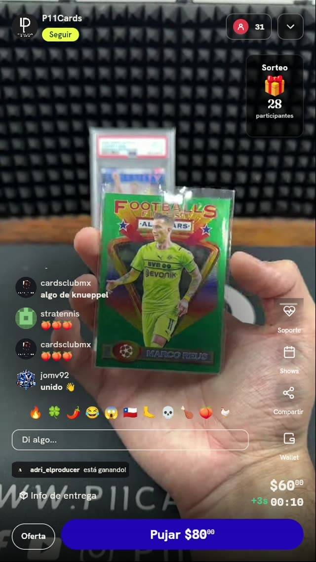 Carta Marco Reus Topps Finest