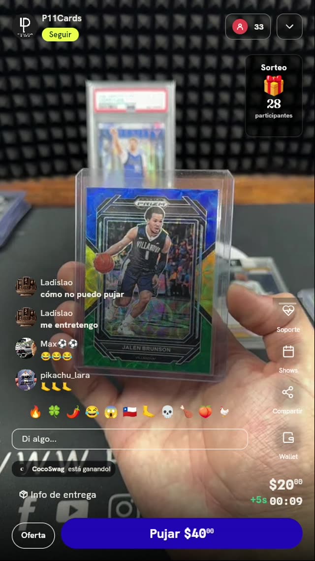 Tarjeta Jalen Brunson Panini Prizm