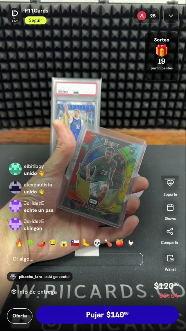 Carta Erick Sánchez Panini Select Tie-Dye