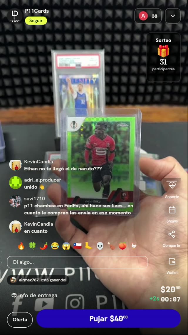 Carta Topps Chrome Jérémy Doku