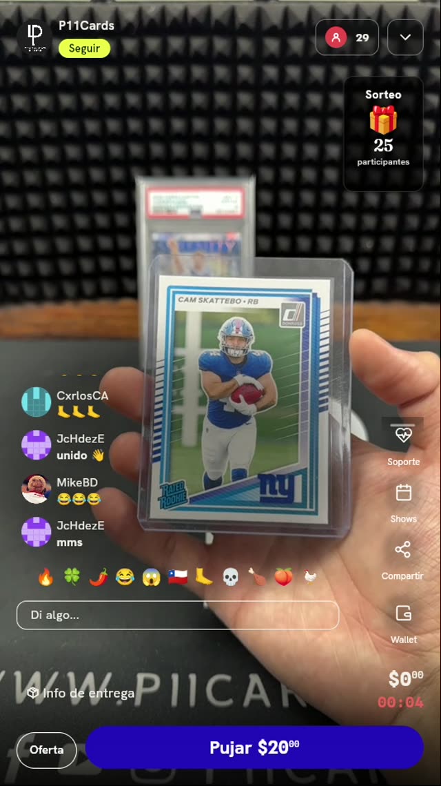 Tarjeta Panini Donruss Cam Skattebo #302