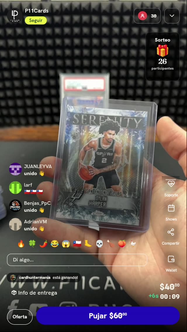 Carta Dylan Harper Topps Chrome Serenity