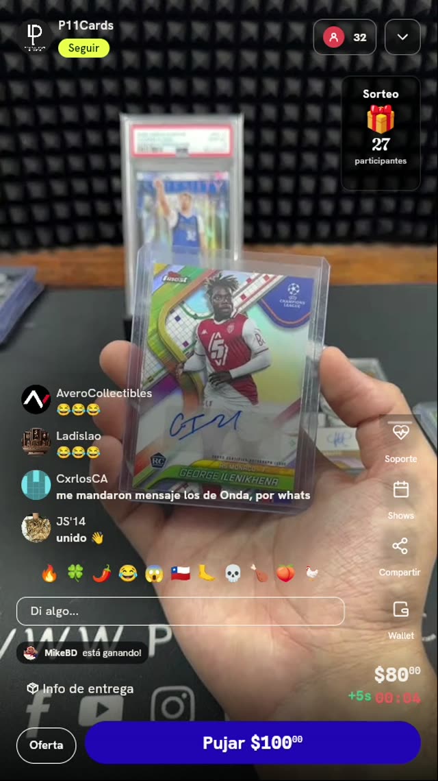 Carta George Ilenikhena Topps Finest Auto