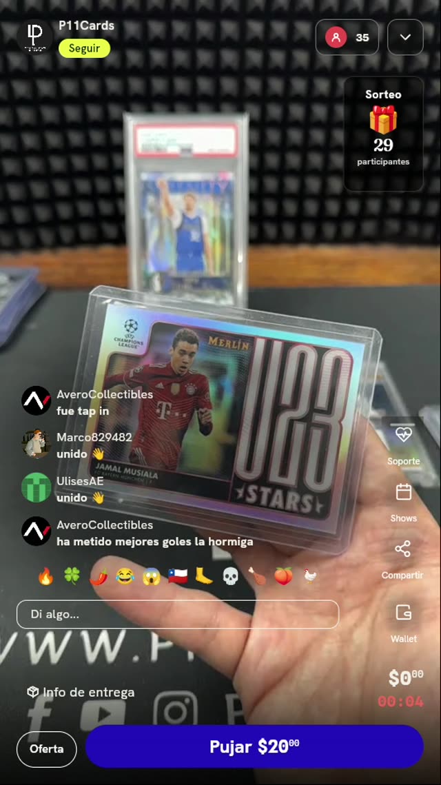 Carta Jamal Musiala Topps Merlin U23 Stars