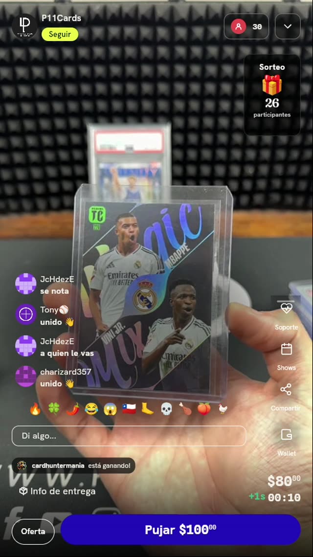 Carta Panini Top Class Mbappé Vini Jr.