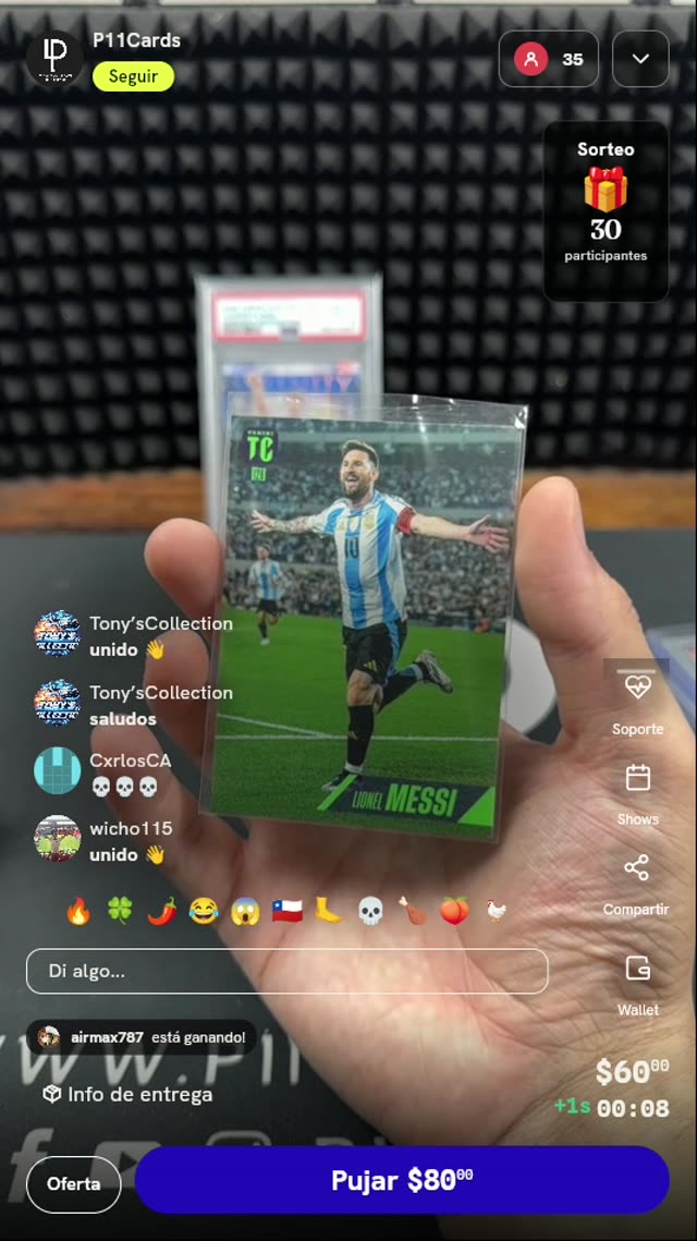 Carta Panini Top Class Lionel Messi